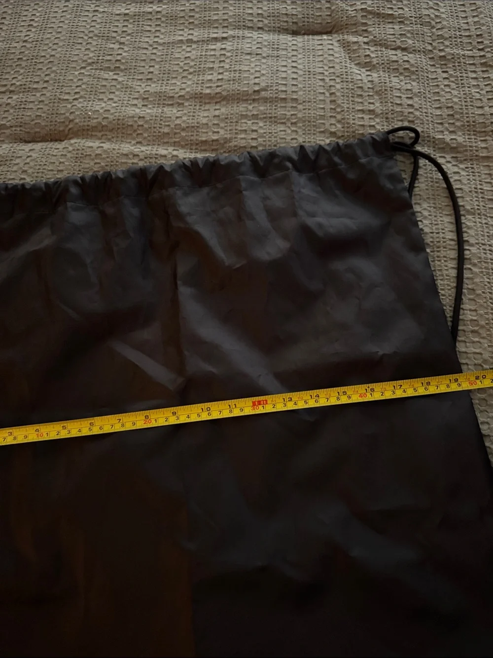 Balenciaga Black Drawstring Gym Sack